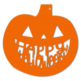 Happy Halloween Pumpkin PVC Transfer
